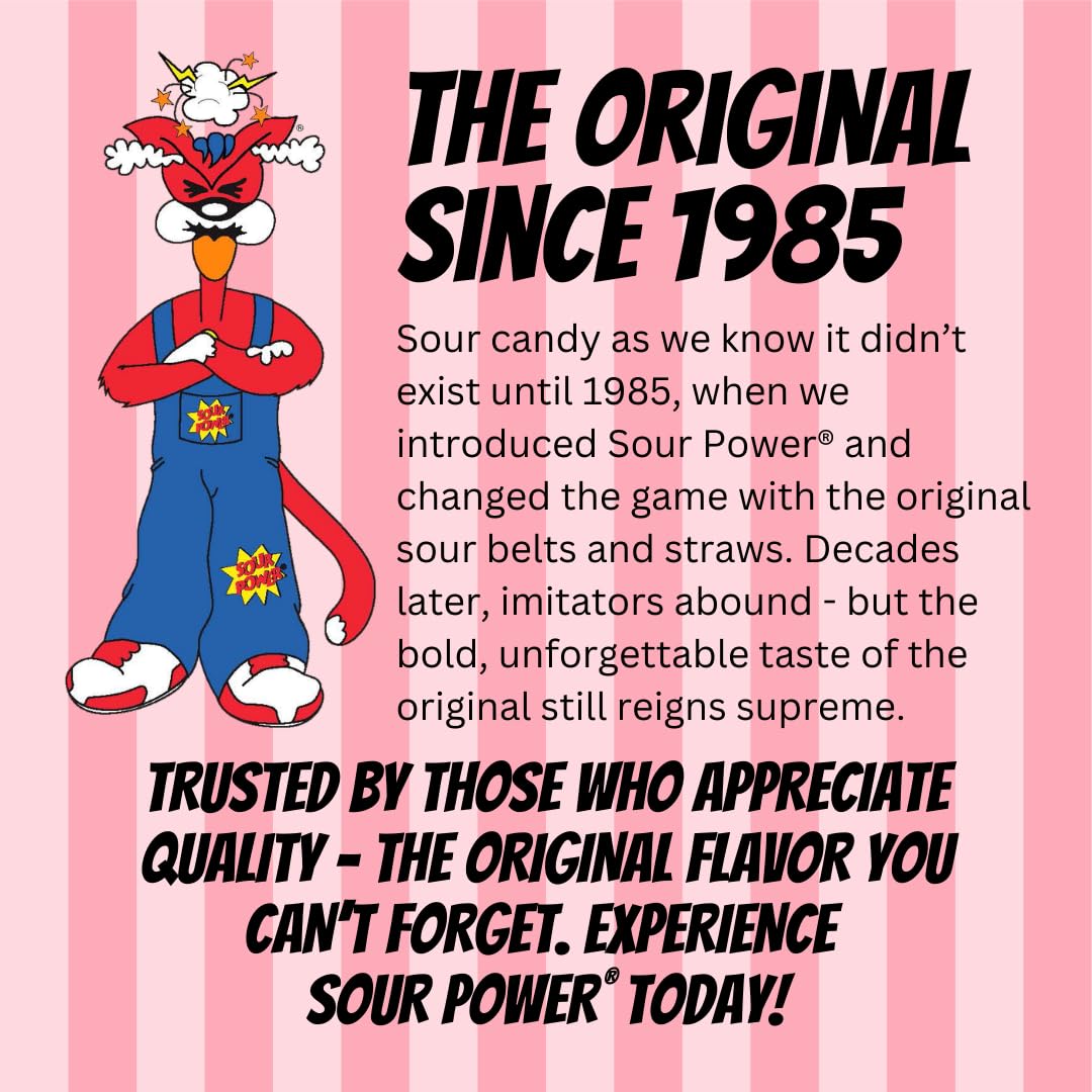 Sour Power - Wild Cherry Straws (24 Pack)