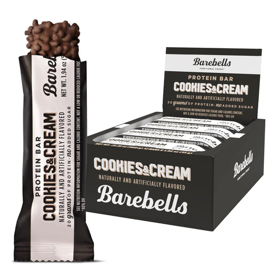Barebells Protein Bar - Cookies & Cream - 20g Protein (12 Bars)