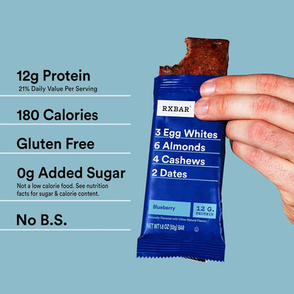 RXBAR Protein Bars – Blueberry (12 Bars)