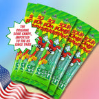 Sour Power Green Apple Straws – Sour Candy Straws (24 Pack)