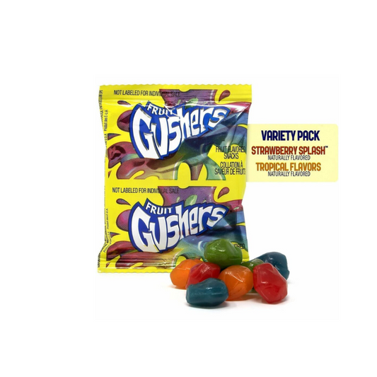 Gushers Strawberry & Tropical  Variety Pack 0.8 oz (42 Pouches)