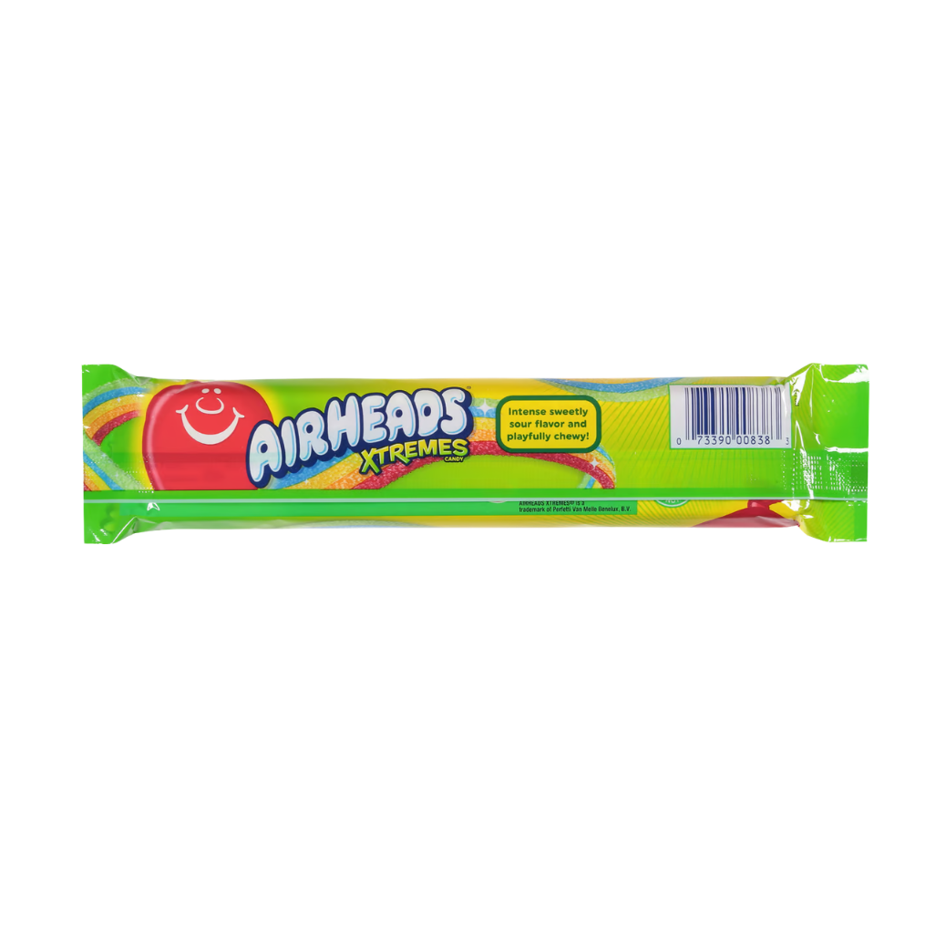 Airheads Xtreme Sour Belts Candy, – 2 oz