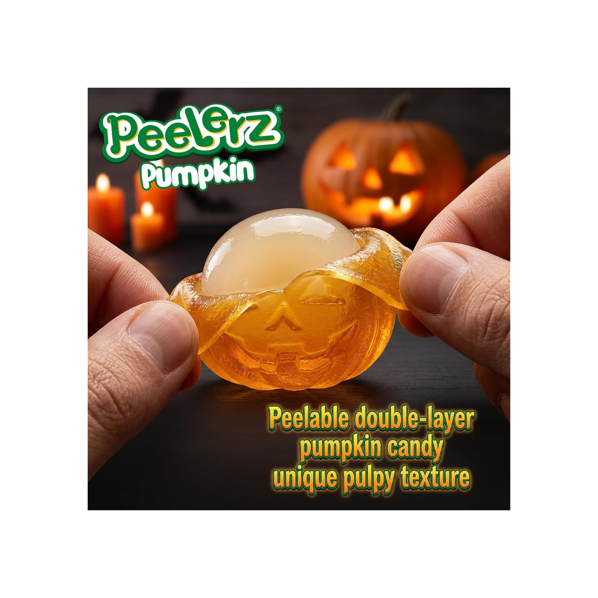 AMOS Peelerz Pumpkin Gummy – Halloween Candy (10 Pack)