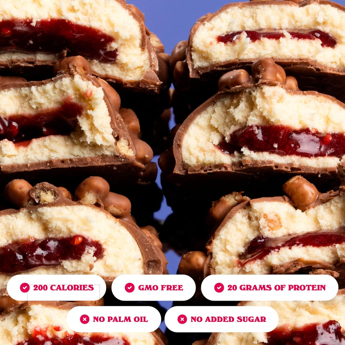 Barebells Protein Bar - Peanut Butter & Jelly - 20g Protein (12 Bars)