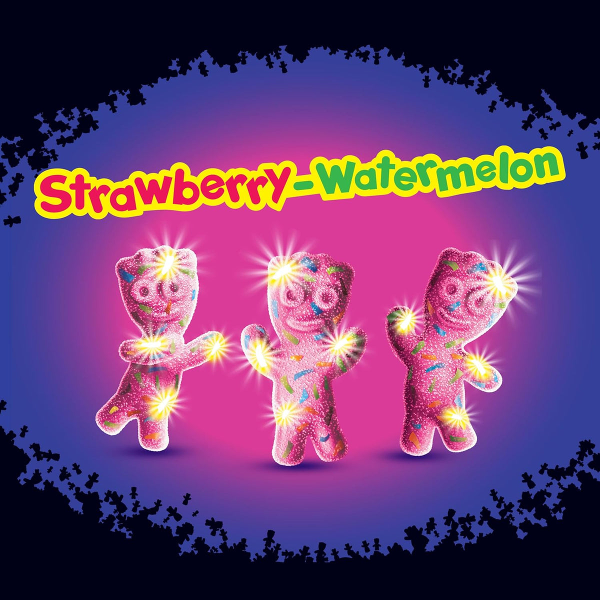 Sour Patch Kids Glow Ups Strawberry-Watermelon Soft & Chewy Candy – 3.08 oz Bags (12 Pack)