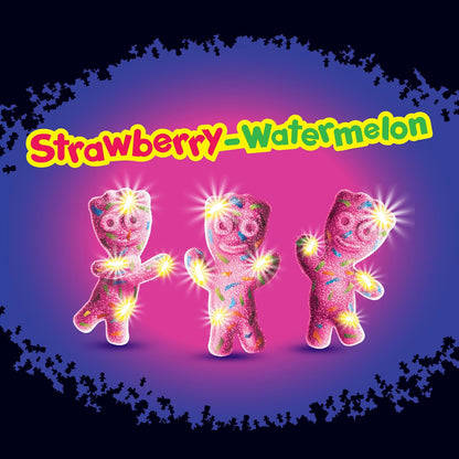 Sour Patch Kids Glow Ups Strawberry-Watermelon Soft & Chewy Candy – 3.08 oz Bags (12 Pack)