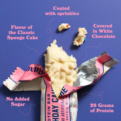 Barebells Protein Bar - Birthday Cake - 20g Protein (12 Bars)