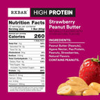 RXBAR HIGH PROTEIN Bars – Strawberry Peanut Butter (12 Bars)