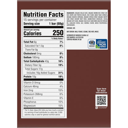 CLIF BAR - Energy Protein Bars - Chocolate Brownie (15 Pack)