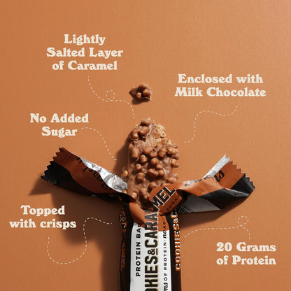 Barebells Protein Bar - Cookies & Caramel - 20g Protein (12 Bars)