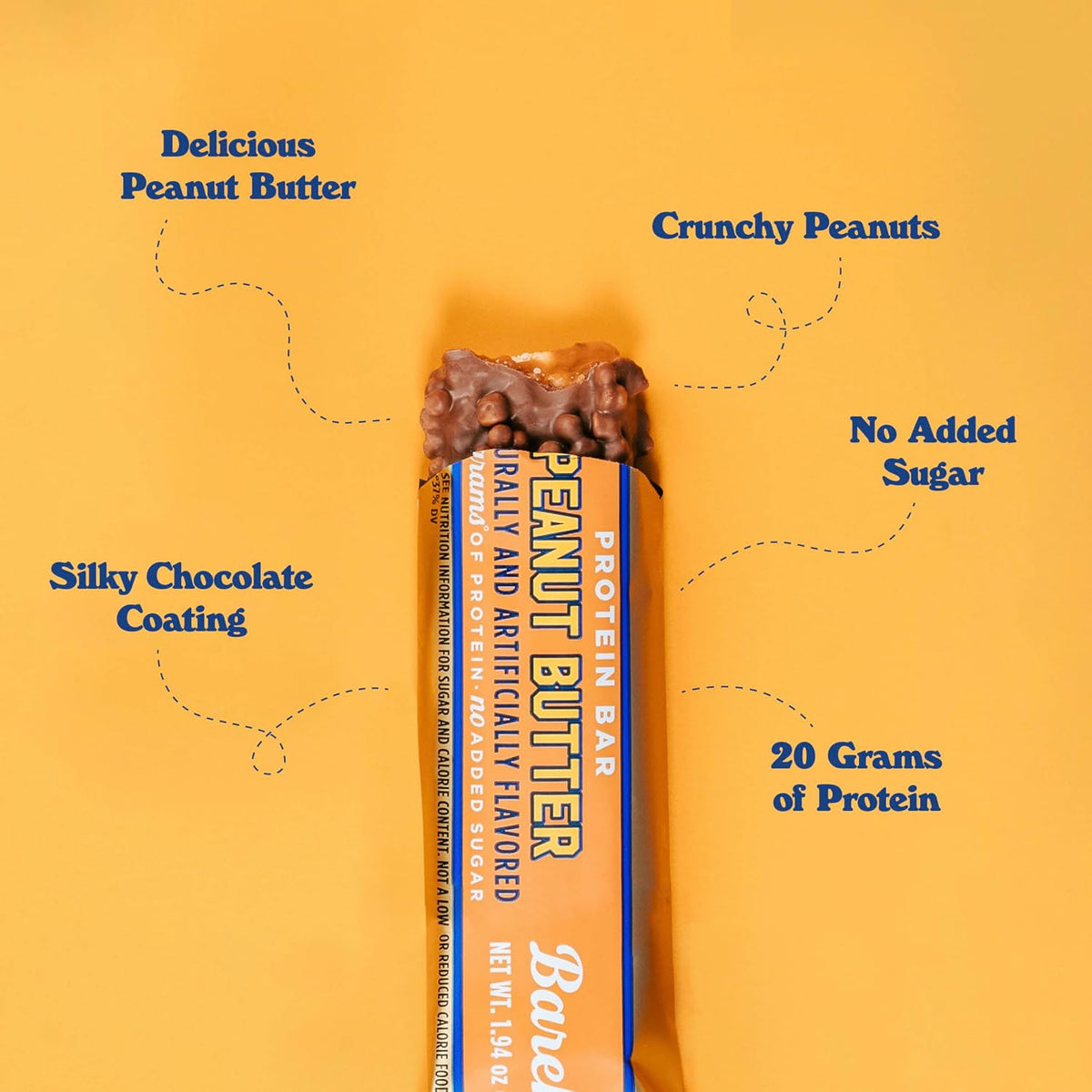 Barebells Protein Bar - Peanut Butter - 20g Protein (12 Bars)