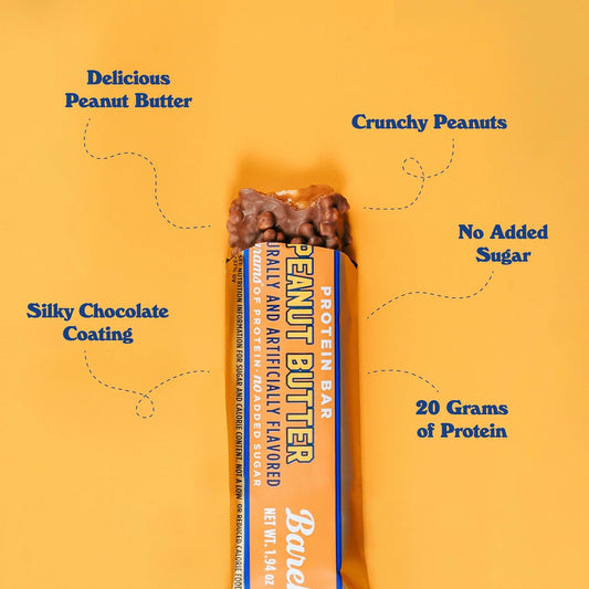Barebells Protein Bar - Peanut Butter - 20g Protein (12 Bars)