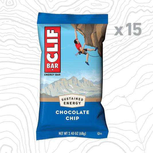 CLIF BAR - Energy Protein Bars - Chocolate Chip (15 Pack)