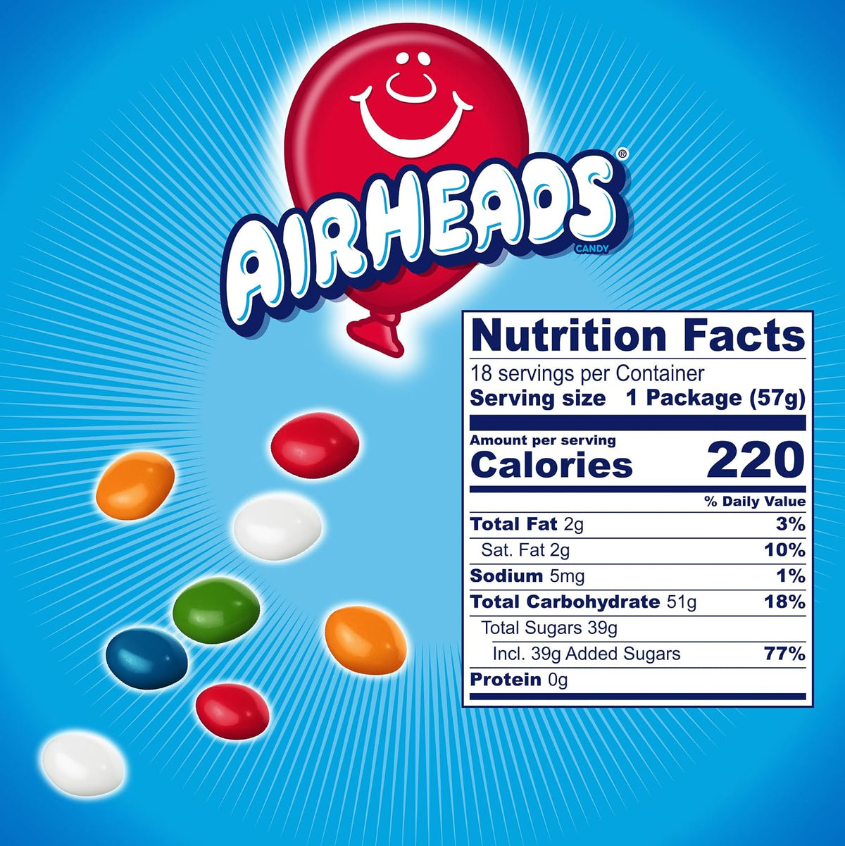 Airheads Candy Bites, Assorted Fruit Flavors, - 2 oz