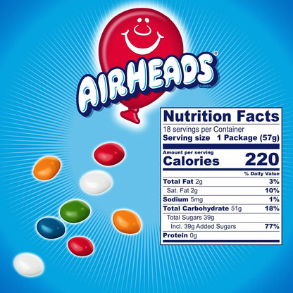 Airheads Candy Bites, Assorted Fruit Flavors, - 2 oz