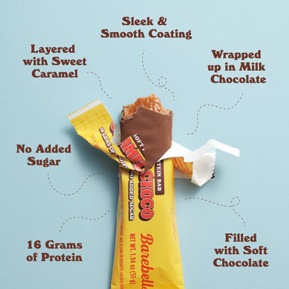 Barebells Soft Protein Bar - Caramel Choco - 16g Protein (12 Bars)