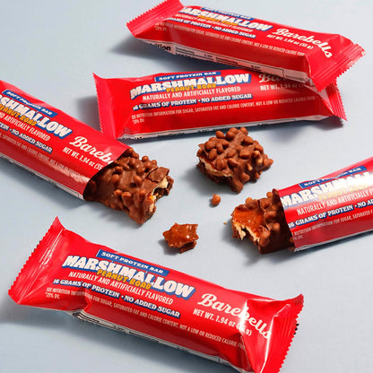 Barebells Soft Protein Bar - Marshmallow Peanut Road - 16g Protein (12 Bars)