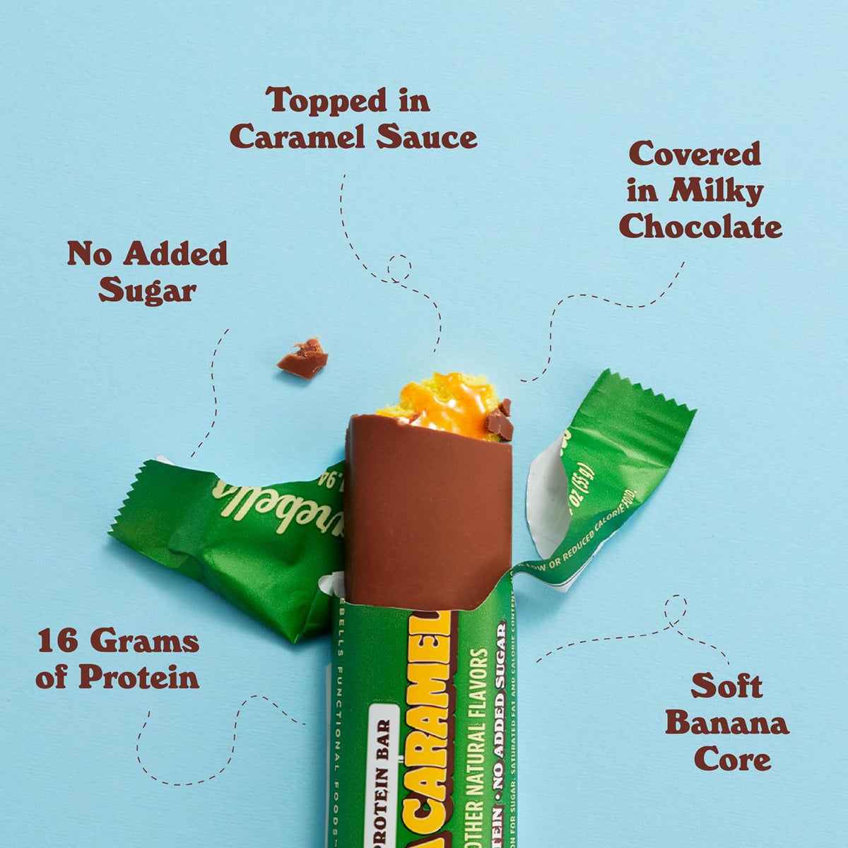 Barebells Soft Protein Bar - Banana Caramel - 16g Protein (12 Bars)