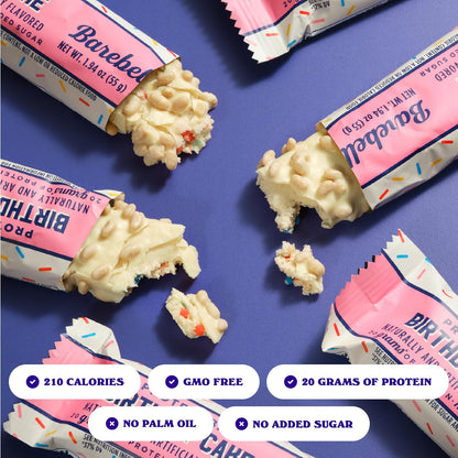 Barebells Protein Bar - Birthday Cake - 20g Protein (12 Bars)