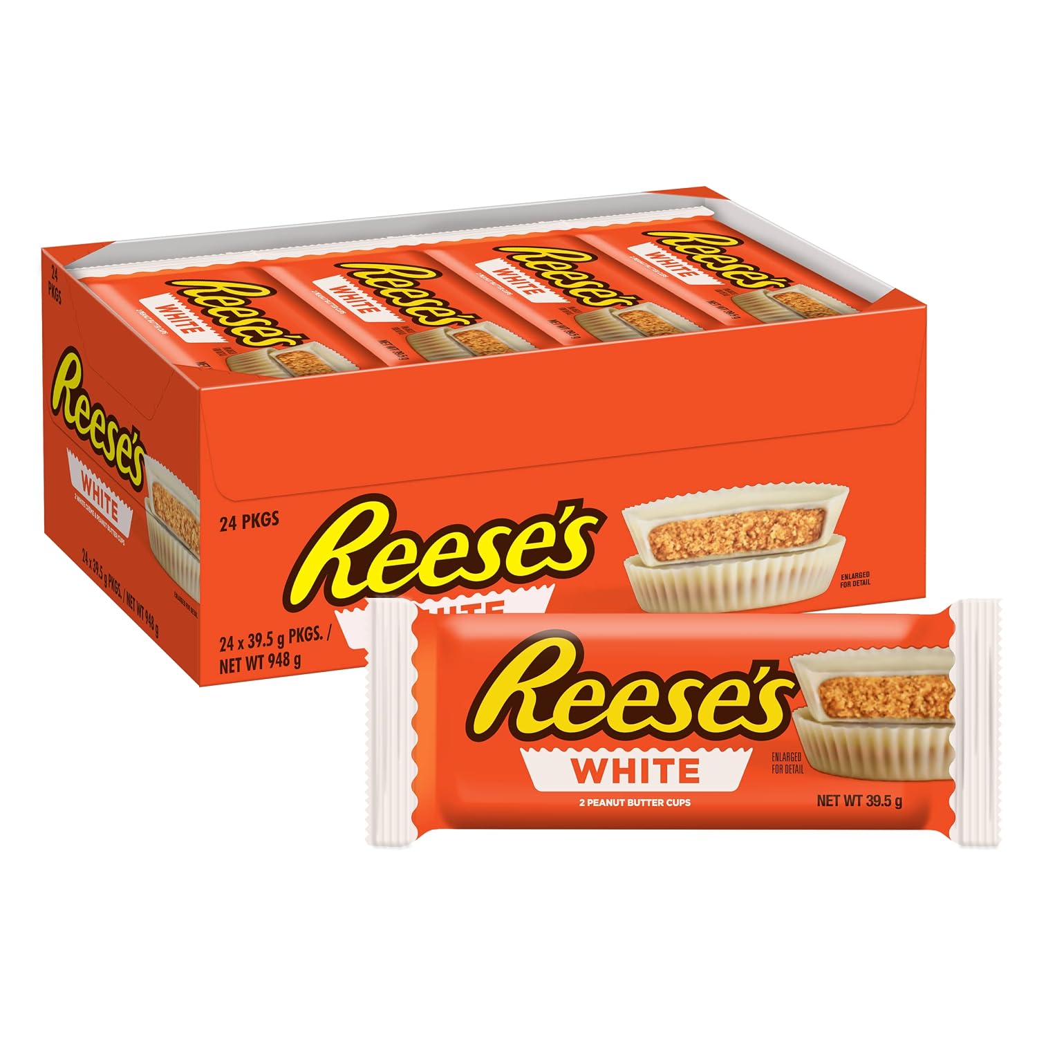 Reese's White Chocolate Peanut Butter Cups – 1.5 oz (24 Pack)