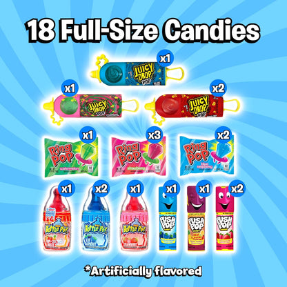 Bazooka Candy Brands - Candy Variety Pack – Assorted Lollipops (18 Ct)