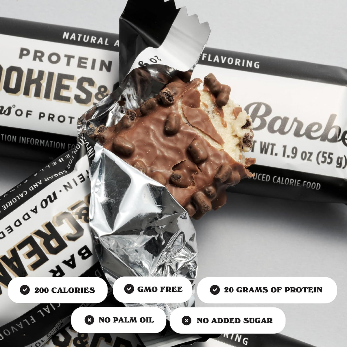 Barebells Protein Bar - Cookies & Cream - 20g Protein (12 Bars)
