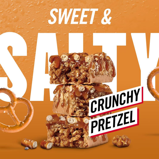 MET-Rx Big 100 Peanut Butter Pretzel – High Protein Bars (9 Bars)