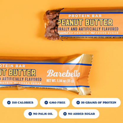 Barebells Protein Bar - Peanut Butter - 20g Protein (12 Bars)