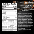 MET-Rx Big 100 Salted Caramel Brownie Crunch – High Protein Bars (9 Bars)