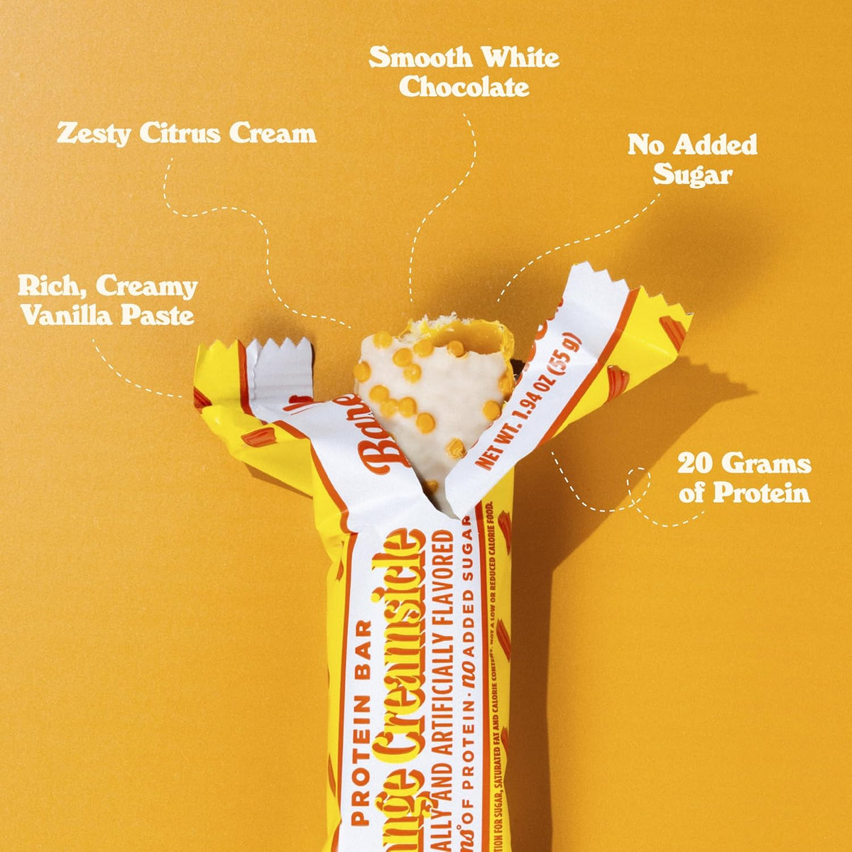 Barebells Protein Bars – Orange Creamsicle - 20g Protein (12 Bars)
