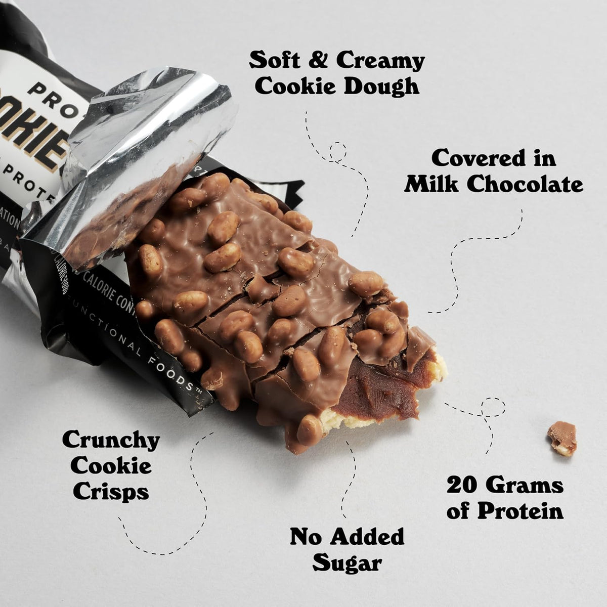 Barebells Protein Bar - Cookies & Cream - 20g Protein (12 Bars)