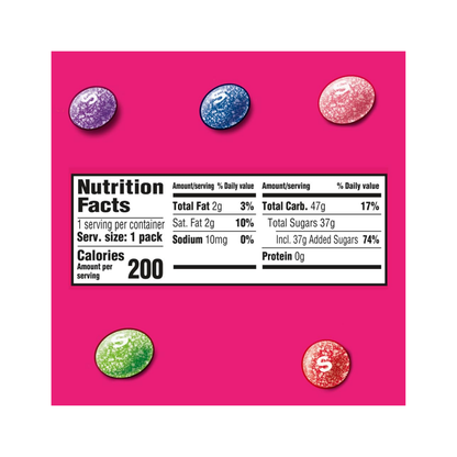 SKITTLES SOURS Wild Berry, 1.8 Oz