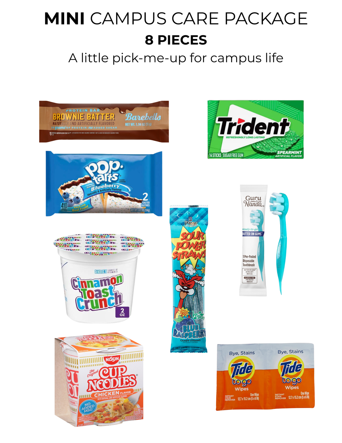 College Student Care Package – Snacks & Dorm Essentials