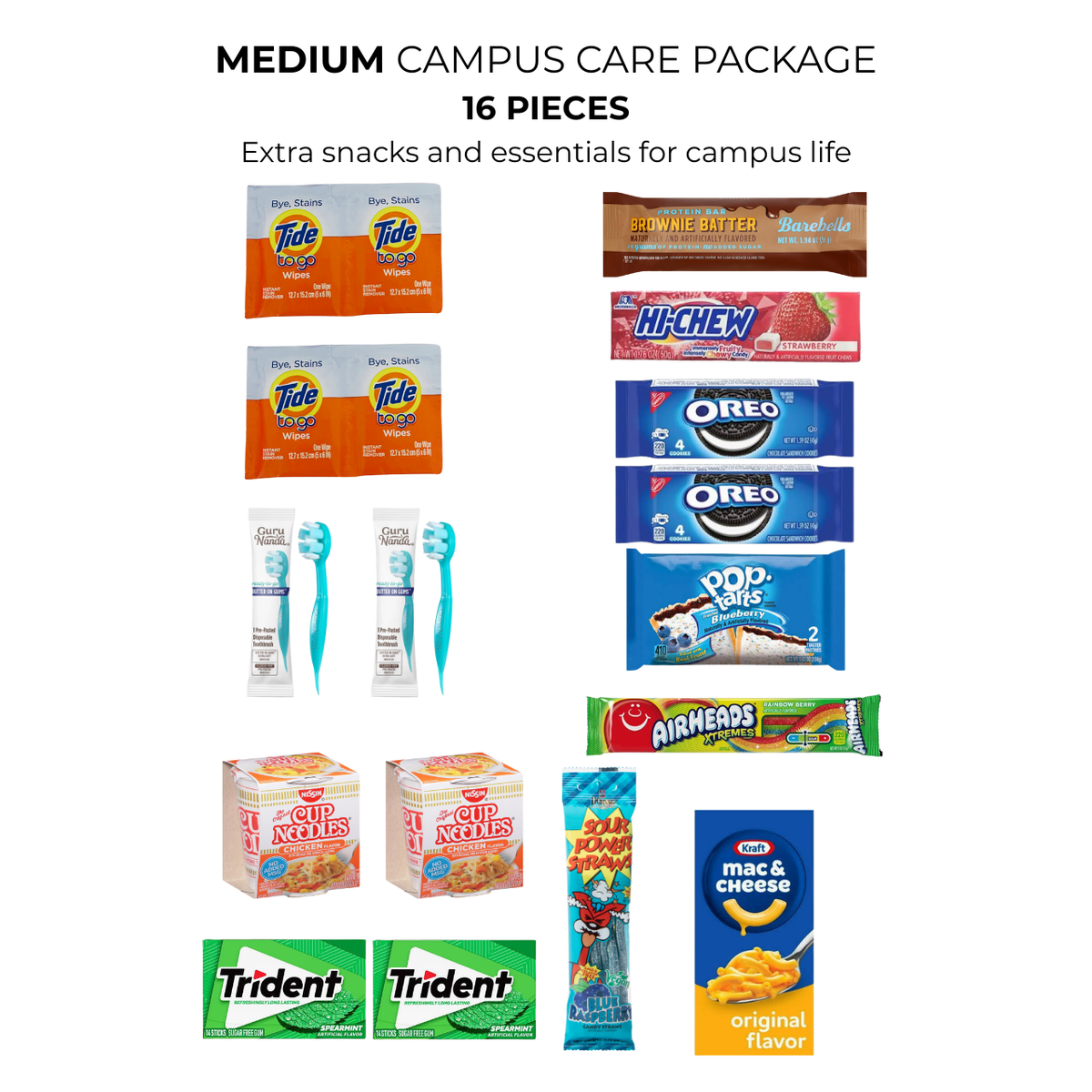 College Student Care Package – Snacks & Dorm Essentials