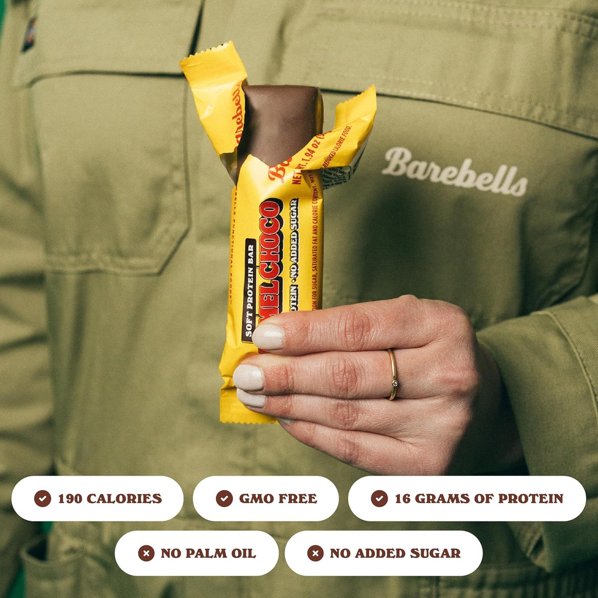 Barebells Soft Protein Bar - Caramel Choco - 16g Protein (12 Bars)