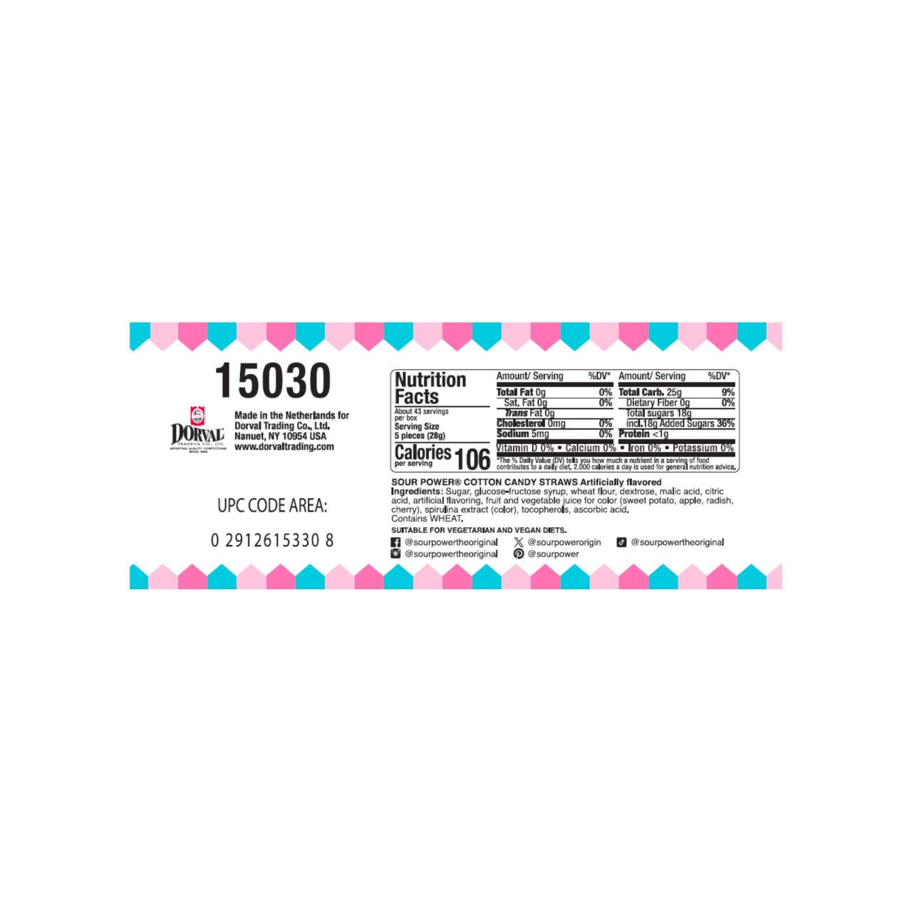 Sour Power – Cotton Candy (24 Pack)