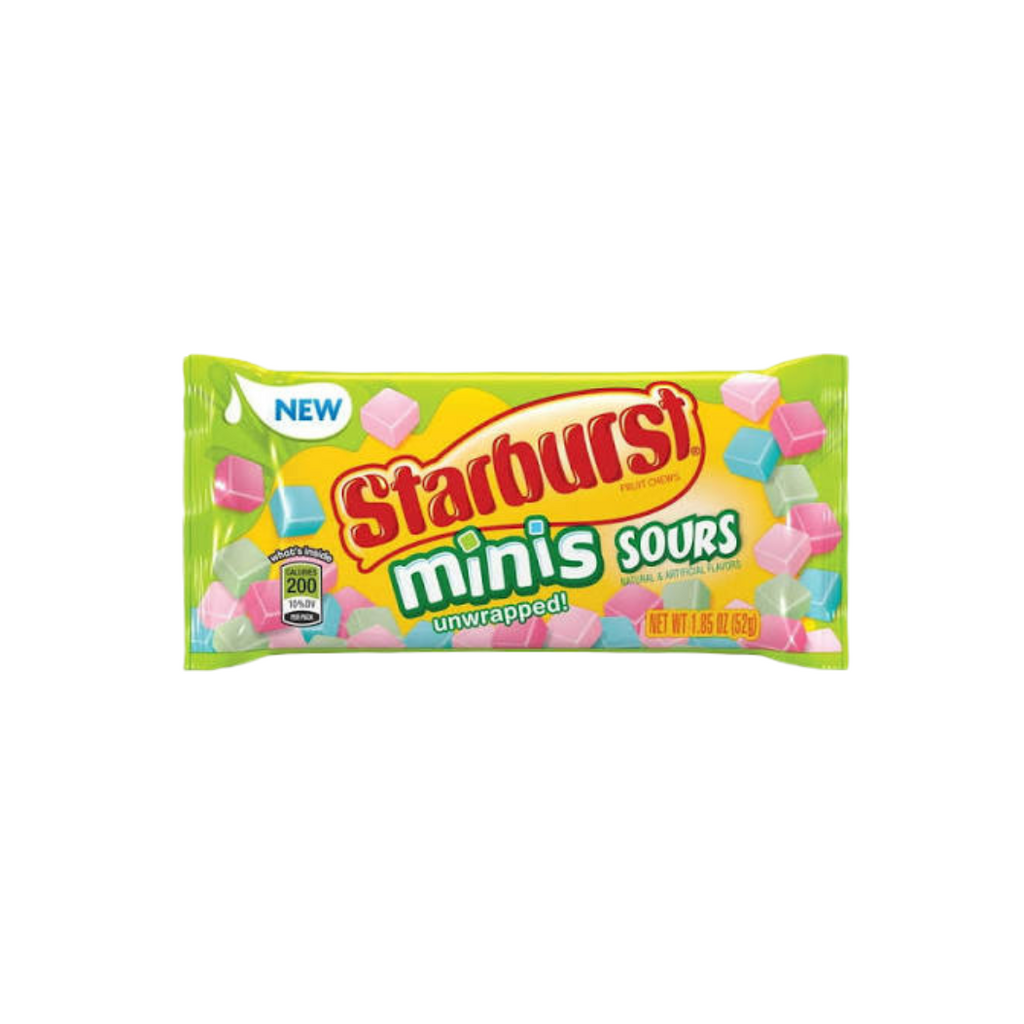STARBURST Minis Sours Candy – Sour Fruit Chews (24 Pack)
