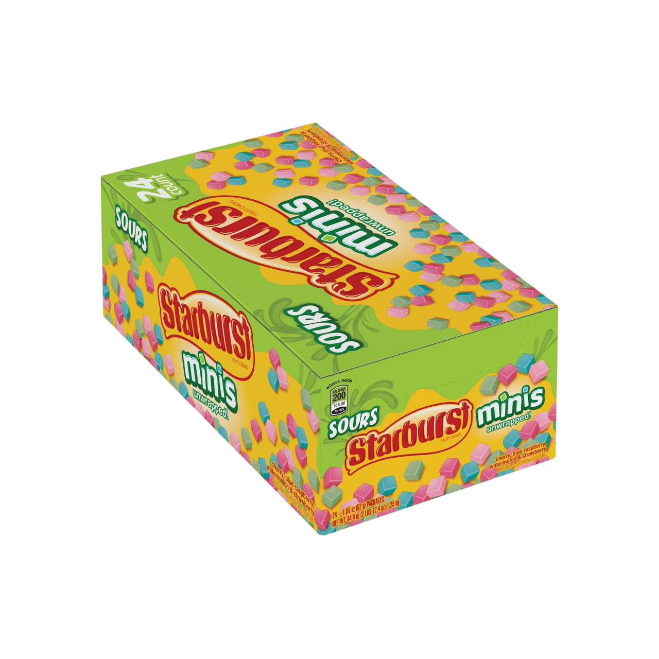 STARBURST Minis Sours Candy – Sour Fruit Chews (24 Pack)