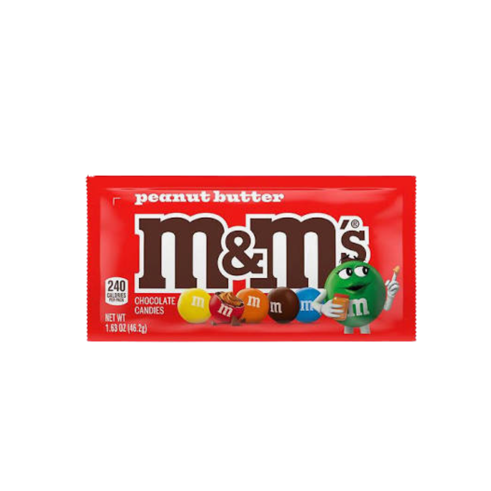 M&M'S Peanut Butter Chocolate Candies – 1.63 oz (24 Pack)