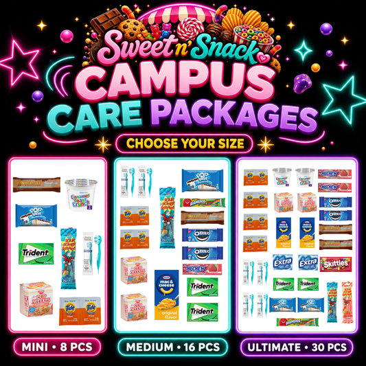 College Student Care Package – Snacks & Dorm Essentials