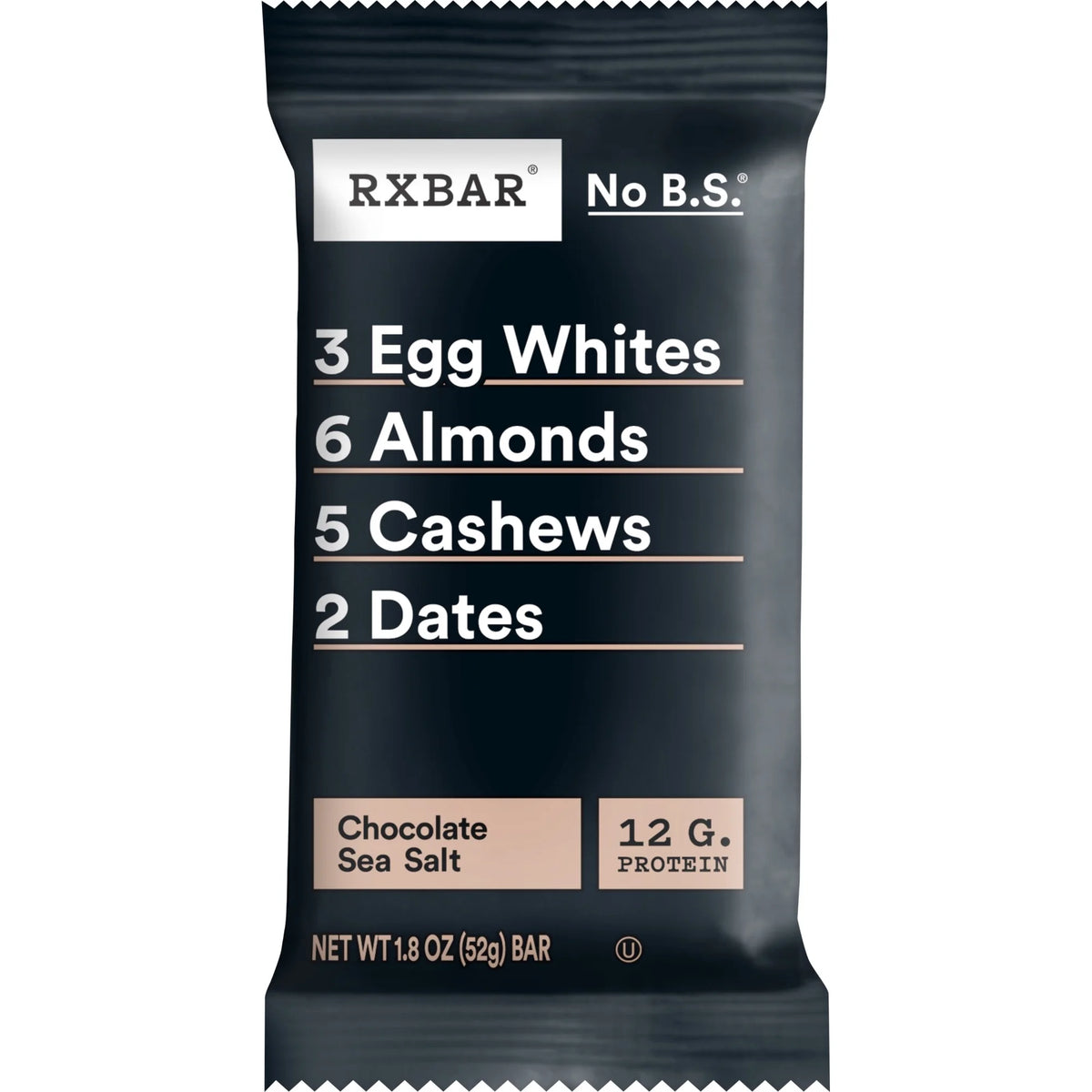 RXBAR Protein Bars – Chocolate Sea Salt (12 Bars)