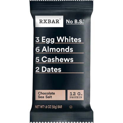 RXBAR Protein Bars – Chocolate Sea Salt (12 Bars)