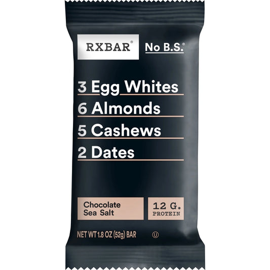 RXBAR Protein Bars – Chocolate Sea Salt (12 Bars)